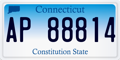 CT license plate AP88814