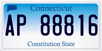 CT license plate AP88816