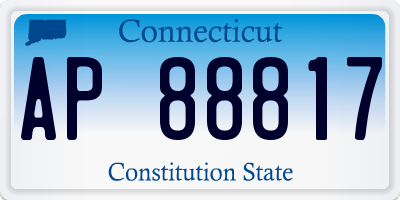 CT license plate AP88817
