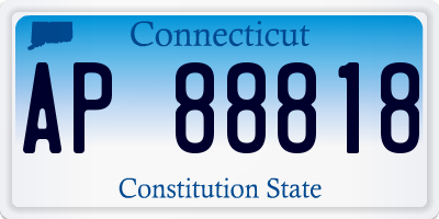 CT license plate AP88818