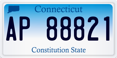 CT license plate AP88821