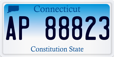 CT license plate AP88823