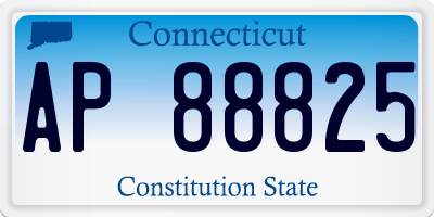 CT license plate AP88825