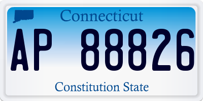 CT license plate AP88826