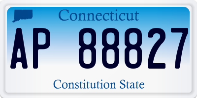 CT license plate AP88827