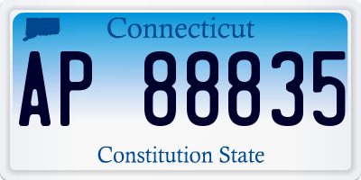 CT license plate AP88835