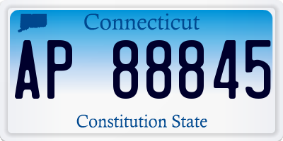 CT license plate AP88845