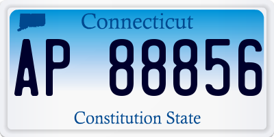 CT license plate AP88856