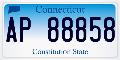CT license plate AP88858