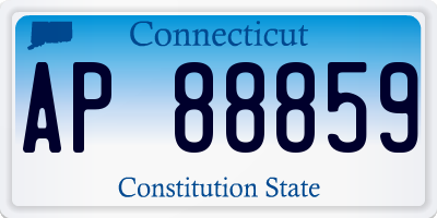 CT license plate AP88859