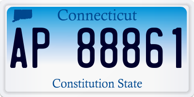CT license plate AP88861