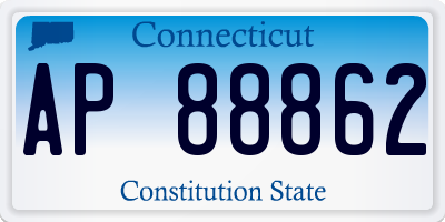CT license plate AP88862