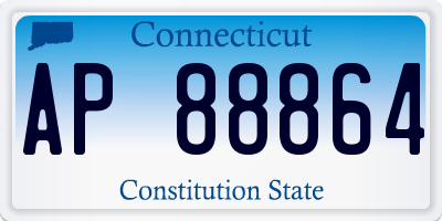 CT license plate AP88864