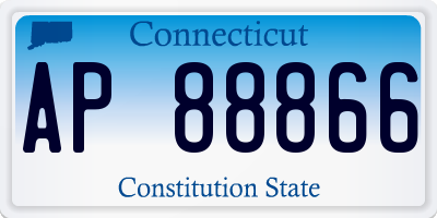 CT license plate AP88866