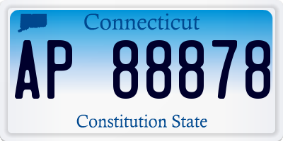CT license plate AP88878