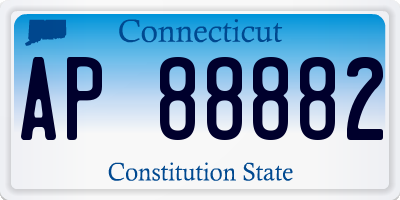 CT license plate AP88882