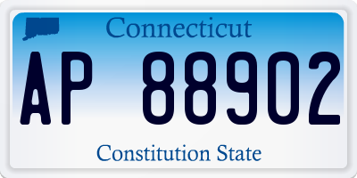 CT license plate AP88902