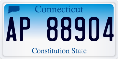 CT license plate AP88904