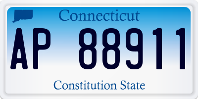 CT license plate AP88911