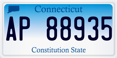 CT license plate AP88935