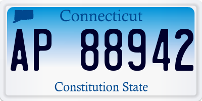 CT license plate AP88942