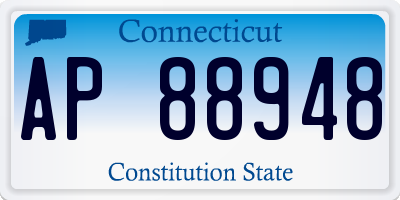 CT license plate AP88948