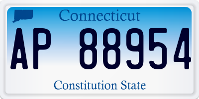 CT license plate AP88954