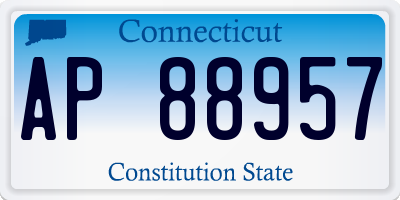 CT license plate AP88957