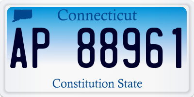 CT license plate AP88961