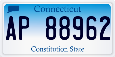 CT license plate AP88962