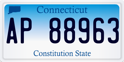 CT license plate AP88963