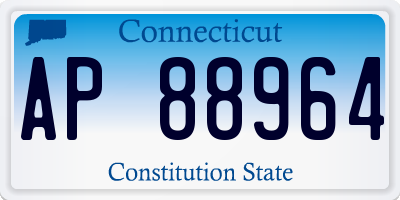 CT license plate AP88964