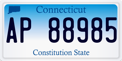 CT license plate AP88985