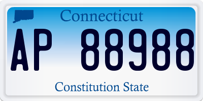 CT license plate AP88988