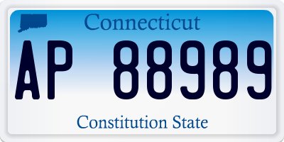 CT license plate AP88989
