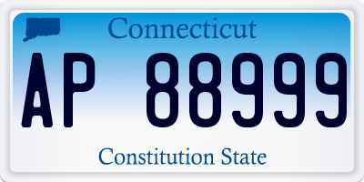 CT license plate AP88999