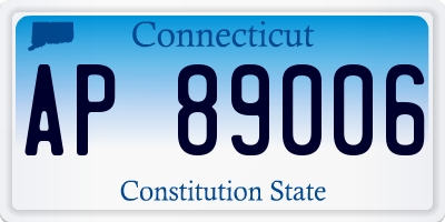 CT license plate AP89006
