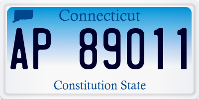 CT license plate AP89011