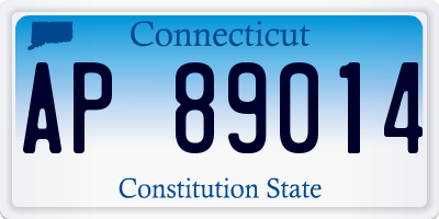 CT license plate AP89014