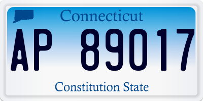 CT license plate AP89017