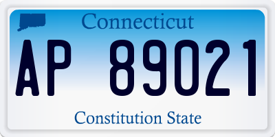 CT license plate AP89021