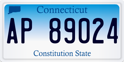 CT license plate AP89024