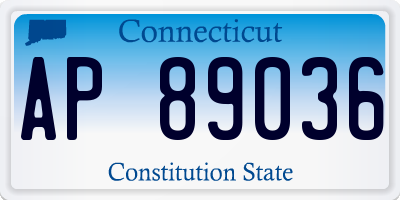 CT license plate AP89036