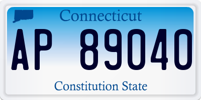 CT license plate AP89040