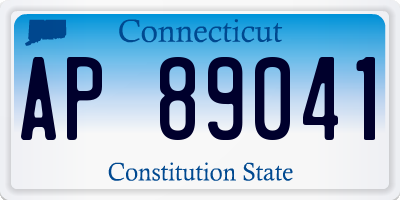 CT license plate AP89041