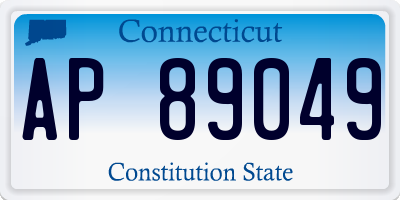 CT license plate AP89049