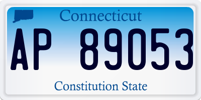 CT license plate AP89053