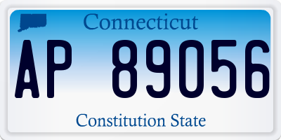 CT license plate AP89056