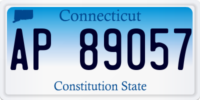 CT license plate AP89057