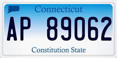 CT license plate AP89062